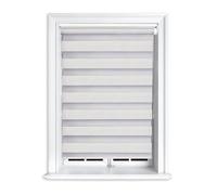 Lister Cartwright Premium Quality Zebra Blind Day & Night Blind Roller Blinds fashionable, Grey 90 x 165 cm