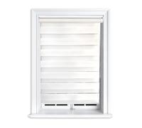 Lister Cartwright Premium Quality Zebra Blind Day & Night Blind Roller Blinds fashionable, White 60 x 165 cm