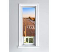 Lister Cartwright Route 66 Design Blackout Roller Blinds Child Safety Included, 60 X 140 Cm