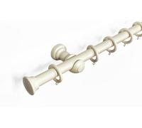 Lister Cartwright Stopper Finial 28 mm Wooden Curtain Poles Fixed Length (Chalk Stopper, 120 cm)