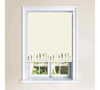 Lister Cartwright Tree Natural & Green Blackout Roller Blinds Child Safety Cut to Size Fixing Included Made to Measure (Green, 120 x 140 cm)
