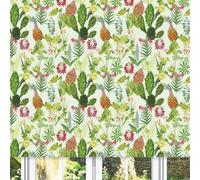 Lister Cartwright Tropical Plants Roller Blinds (50 x 160 cm) | Blackout Blinds for Windows | Bedroom, Bathroom, Kitchen & Door Window Blinds | Easy Fit Child Safety Roller Blinds