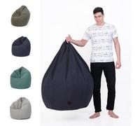 Lister Cartwright Turtle Bean Bags 100% Cotton Canvas Cover For Adults & Kids Bean Balls Filled (Blue 1 Rb Pack, One Size)