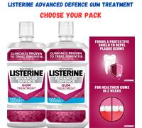 Listerine Advanced Defence Gum Treatment Mouthwash Crisp Mint