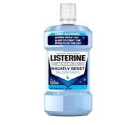 Listerine Advanced Nightly Reset Midnight Mint (Zero Alcohol) Mouthwash (500ml), with Unique Deep-Cleaning Formula to Remineralise Tooth Enamel and Help Prevent Cavities