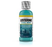 Listerine Cool Mint Antiseptic Mouthwash for Bad Breath, Plaque and Gingivitis, Travel Size, 3.2 oz