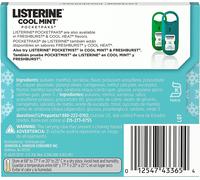 Listerine Cool Mint Pocketpaks Breath Strips Kills Bad Breath Germs 24-Strip Pack (12 Pack)