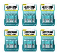 Listerine Cool Mint PocketPaks Portable Breath Strips for Bad Breath, Fresh Breath Strips to Kill 99% of Bad Breath Germs* On-The-Go, Cool Mint Flavor, 72 Count (Pack of 6)