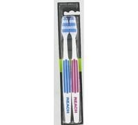 Listerine Duo Reach Interdental Medium Toothbrush - Pack of 2, Multicolor