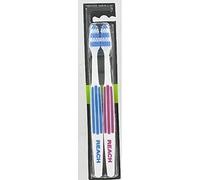 Listerine Duo Reach Interdental Medium Toothbrush - Pack of 2, Multicolor