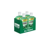 Listerine Fresh Burst Mouthwash, Antibacterial, 4x750ml