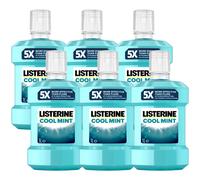 Listerine Fresh Cool Mint Mouthwash Family Value Pack Fresh Breath 6 x 1L