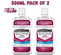 Listerine Gum Treatment Hygiene Mouthwash 500ml Advanced Defence Mint Flavour UK