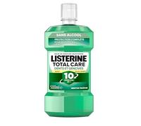 Listerine - Total Care Mouthwash Teeth and Gums Light Taste 0% Alcohol (500 ml Bottle) - 10-in-1 Oral Care - Alcohol-free Mouthwash for Long-Lasting Fresh Breath
