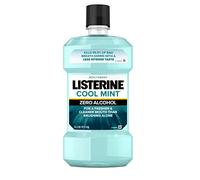 Listerine Zero Alcohol Mouthwash, Less Intense Alcohol-Free Oral Care Formula for Bad Breath, Cool Mint Flavor, 1.5 l
