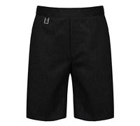 Listers Schoolwear Boys Pull On School Shorts Uniform Elasticated Pull Up - Ages 2-16y (NO ZIPS OR Hooks) Black