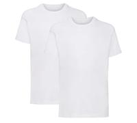 Listers Schoolwear Boys T-Shirt (Pack of 2) 100% Cotton 1-15 Years White