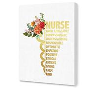 LISTNGBO Nurse Office Canvas Art, Motivational Nurse Clinic Hospital Wall Decor