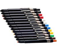 Listo 1620 Marking Pencils, Box of 12, Grease Pencils/China Marking Pencils/Wax Pencils (Colors: Assorted Colors) BONUS: 1 x Orange Listo Marking pencil included.