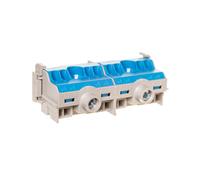 Listwa zaciskowa N na szynę 80A 2x25mm2 + 8x4 mm2 Cu niebiesko-szara FC N 10 260