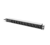 Listwa zasilająca PDU 19 Rack 10x gniazdo C13 2m 1x wtyk C14 10A zab. przeciążen