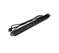 Listwa zasilająca rack 19 cali PDU gniazdo 10 x CEE 7/5 wtyk CEE 7/7