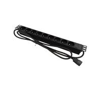 Listwa zasilająca rack 19 cali PDU gniazdo 9 x CEE 7/5 wtyk IEC320 C20