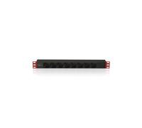 Listwa zasilająca Rack 1U 8x Schuko, kabel C14, 250V/16A, 2m