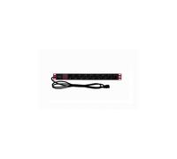 Listwa zasilająca Rack 1U 8x Schuko, włącznik, kabel C14 2m