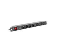 Listwa zasilająca RACK PDU 1U 16A 4x230V PL 4xIEC C13 2m czarna PDU-04E04I-0200-