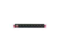 Listwa zasilająca z włącznikiem 19 1U 9 gniazd Schuko I-CASE STRIP-91UD /2m/