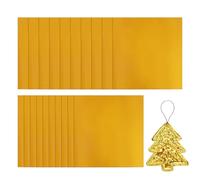 lisutupode 20 Pieces Metal Embossing Foil Sheet 15x15cm Aluminium Embossing Foil Set Gold Sliver Brass Sheets Double-Sided FoilCraft Decorative Aluminium Sheet for Handicrafts Card Making