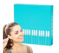 lisutupode 48 Pieces Reusable Sticky Ear Cleaning Sticks, Sticky Earwax Remover Tool, Portable Ear Cleaning Set, Reusable Earwax Removal Adhesive Swabs, Gentle Does Not Harm Ears Care For Children