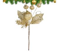 lisutupode Artificial Pine Branches, Christmas Artificial Branches Stems Decor - Festival Floral Spikes Decoration | for Home, Kitchen, Coat Table, Indoor Outdoor Arrangements