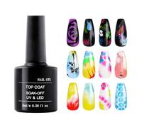 lisutupode Blooming Gel Polish | Marble Ink for Nails,Professional Decoration Glue Paint Art Long-Lasting Supplies for Tech Beauty Wedding Women Manicurist