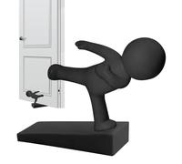 lisutupode Bottom Door Stops | Rubber Figures Fit Doors - Anti Draft Bottom Security Bar For Home Office Bedroom Room Apartment Floor -
