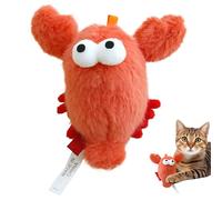 lisutupode Cat Chew Toy,Cute Cat Teething Accessories | Seafood Indoor Kitten Toys with Bell | for Self-contained Play Boredom Relief
