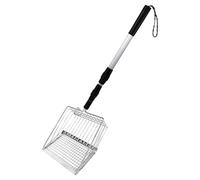 lisutupode Cat Litter Scoop with Long Handle, Cat Litter Scoop, Pet Chicken Sifting Poop Removable Shovel, Adjustable Fine Mesh Chicken Poop Scooper for Large Clumps of Multi-Cat Families
