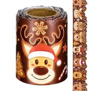lisutupode Christmas Bulletin Board Border Roll 10m Holiday Decorations Classroom Border for Birthday Shower Kindergarten Teachers Office Church