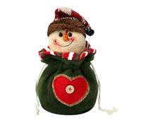 lisutupode Christmas Drawstring Bags | Christmas Fabric Storage Bags | Reusable Wrapping For Storing Favorites & Candy - Kids, Snowman, Consulte la descripción