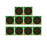 lisutupode De Tiro - 20 cm Fluorescent Glow Adhesive Set | 10 Pieces of Paper, for Training and Practice in the Yard for Children, Adults, Women and Men