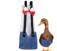 lisutupode Duck Diapers for Pet Ducks - Reusable Duck Diaper,Reusable Duckling Diapers, Adjustable Pet Diaper with Bow Tie Poultry Nappies for, Chicken
