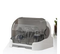 lisutupode Dustproof Bottle Storage 31.5x25.5x25cm Toddler Bottles Storage Dryer Holder With 6 Drainage Support Racks Removable Drip Tray With Good Sealing Protection