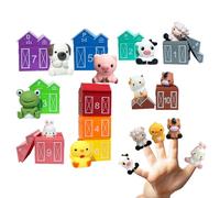 lisutupode Finger Puppets for Kids,Interactive Soft Educational Toy - Farm Animal Barn Finger Puppets | for Kid Boys Girls New Year Preschool Children Birthday Christmas