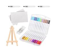 lisutupode Foam Painting Kit - Foam Art Kit for Drawing with 12 Coloured Felt Tip Pens - Parent-Child Interactive Activity for Home, School and Travel