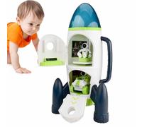 lisutupode Generic Space Rocket Toy, Space Shuttle Toy, Space Station Astronaut Toy, Spaceship Toy with Lights, Sounds and Battery, Space Astronaut Toys