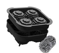 lisutupode Golf Ball Shaped Ice Mold,4 Easy Release Golf Shapes For Freezer | Large & Ice Ball Manufacturer - For Cocktails Tequila Vodka Fruit Chocolate