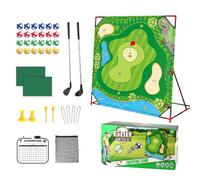 lisutupode Golf Chipping Game Set 136.5x138x92cm Golf Game Set Sports Activities With Putting Practice Toy And Swing Training Tool For Kids And Adults
