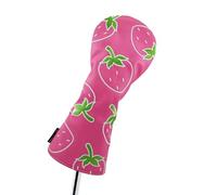 lisutupode Golf Club Covers | Strawberry Driver Shield Funny Design, Weather-resistant Covers & Stylish Design for Outdoor, Travel & Clubhouse Practice