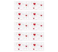 lisutupode Golf Hitting Stickers - 10 Sheets of Hitting Guides - Golf Club Hit Tags, for Women, Teens, Athletes, Indoor and Outdoor Sports